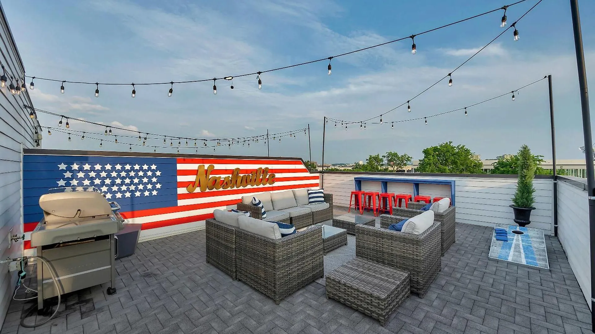 Rooftop Deck & Shuffleboard Bbq Near Downtown Nashville Prázdninový dům